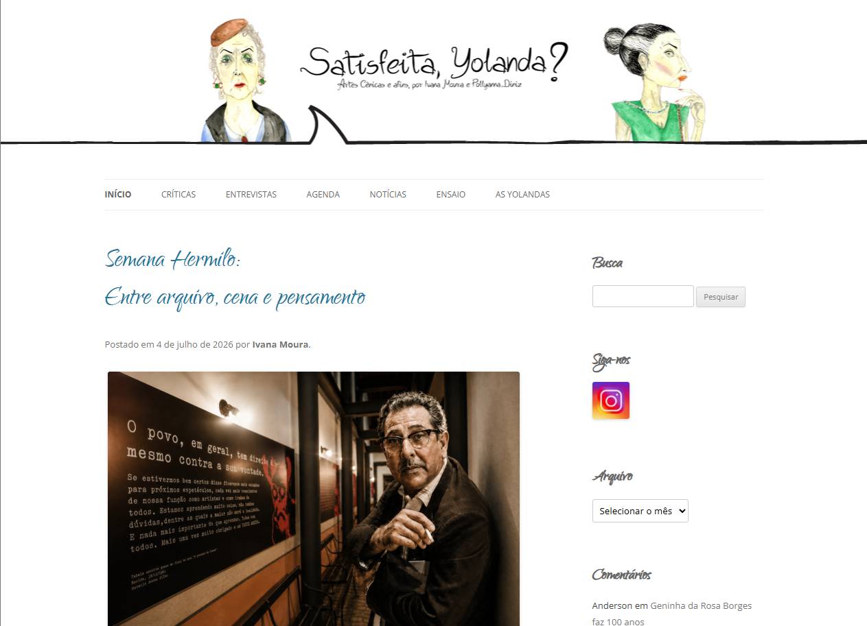 Site Satisfeita, Yolanda?